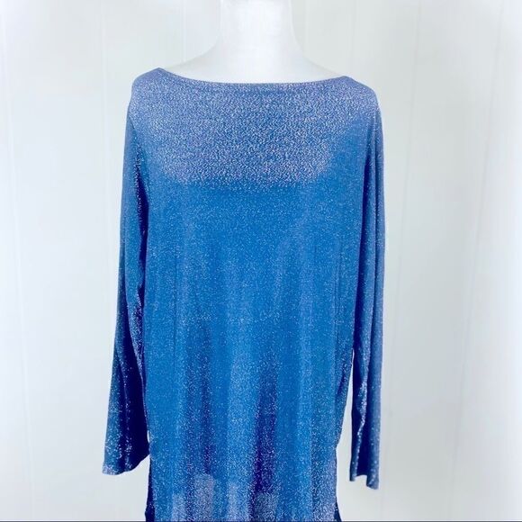 NY & Co Sparkle Long Sleeve Top - Picture 1 of 9